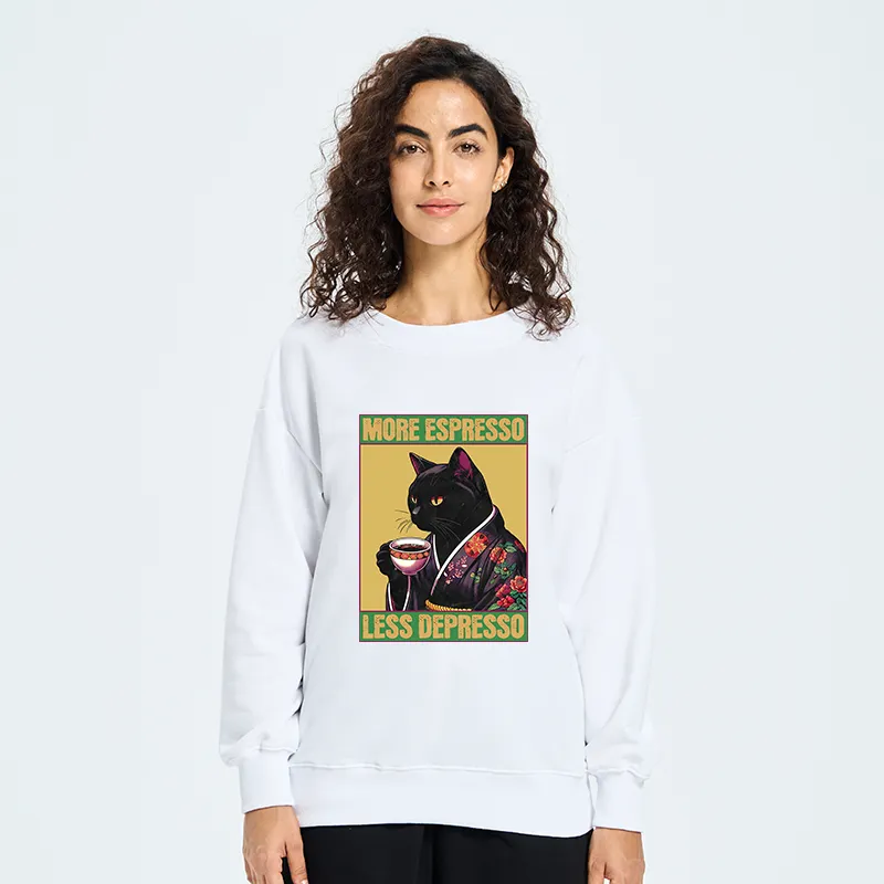 Tokyo-Tiger Up Caffeine Down Depression Classic Sweatshirt