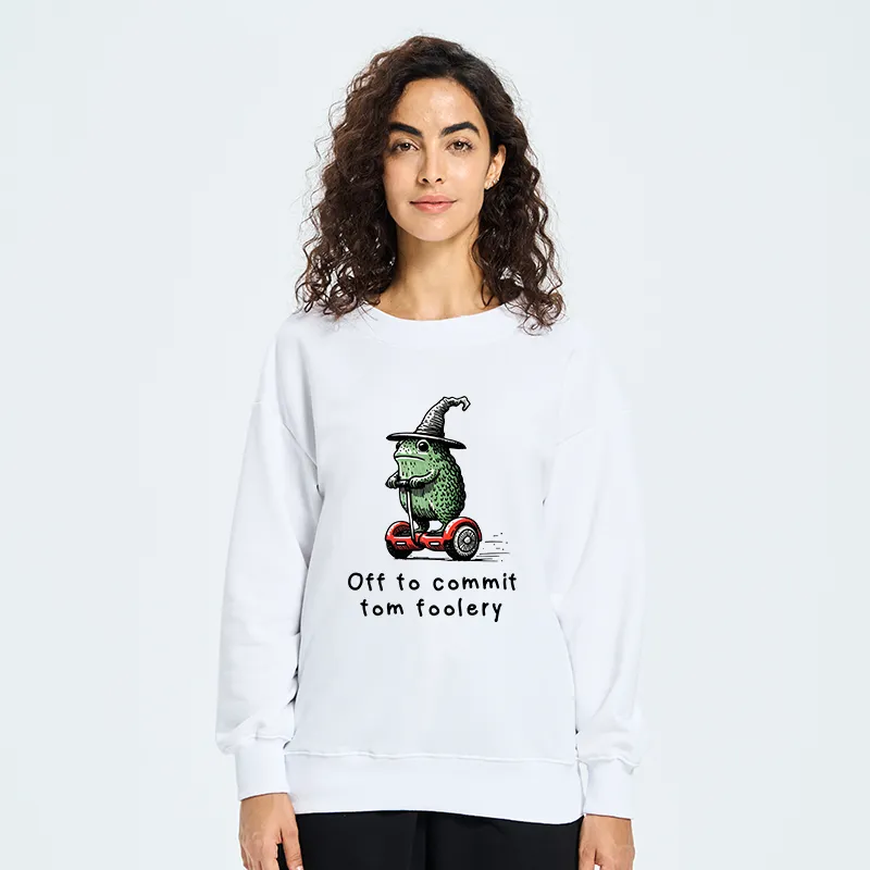 Tokyo-Tiger Frog Riding A Balance Scooter Classic Sweatshirt
