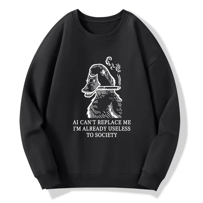 Tokyo-Tiger Smoking Duck Funny Classic Sweatshirt