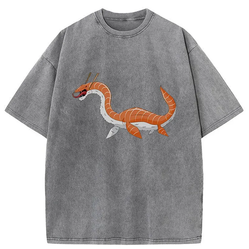 Tokyo-Tiger Sushi Monster Washed T-Shirt