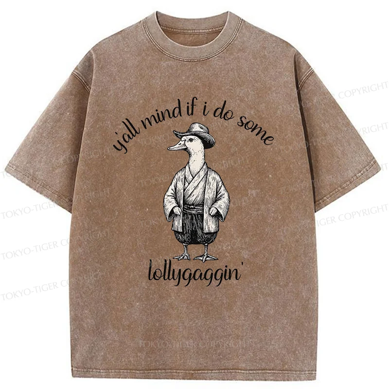 Tokyo-Tiger Stupid Samurai Goose Washed T-Shirt
