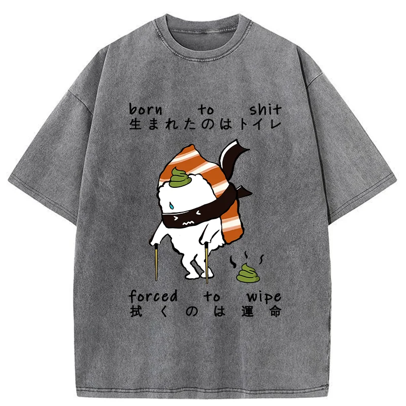 Tokyo-Tiger Sushi Forced To Wipe Washed T-Shirt