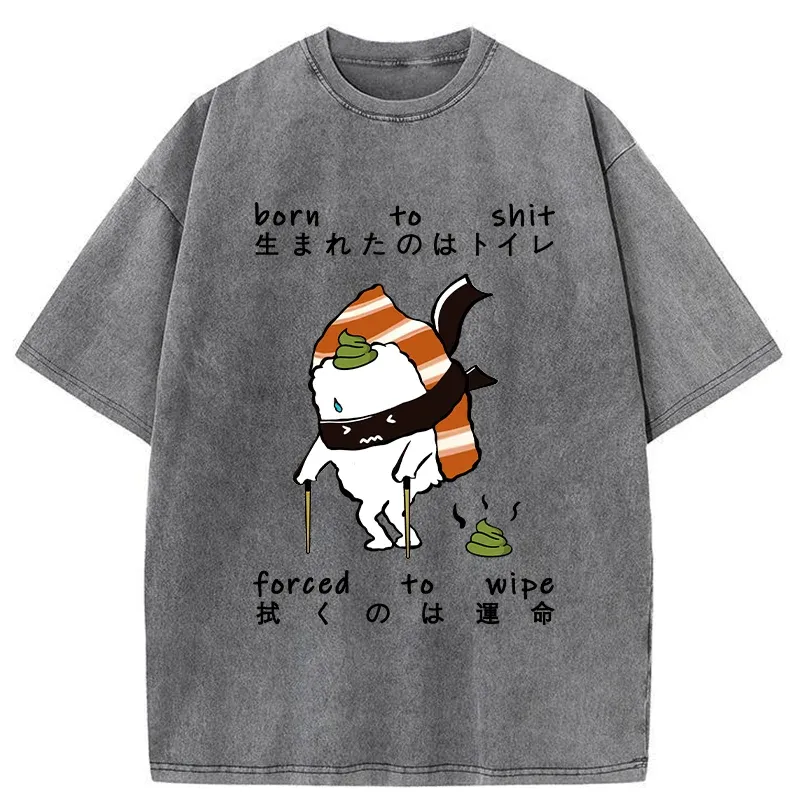 Tokyo-Tiger Sushi Forced To Wipe Washed T-Shirt