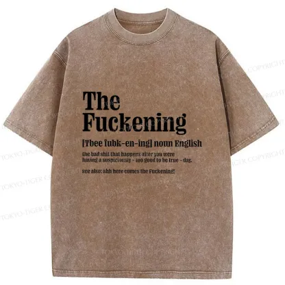 Tokyo-Tiger Funny And Ironic Washed T-Shirt