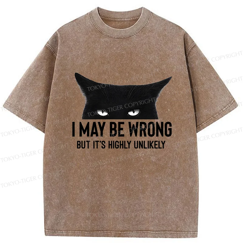 Tokyo-Tiger Cat Can Do No Wrong Washed T-Shirt