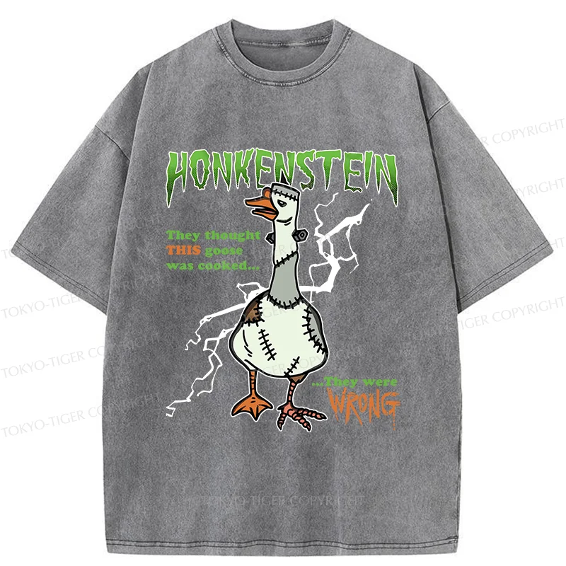 Tokyo-Tiger Halloween Goose Washed T-Shirt