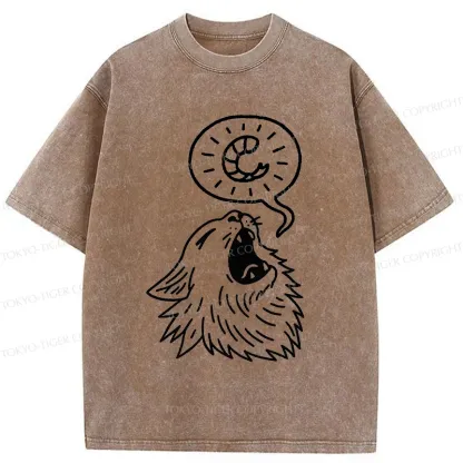 Tokyo-Tiger Cat Wants To Eat Shrimp Washed T-Shirt