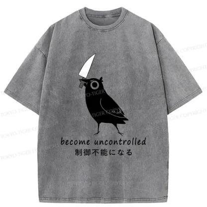 Tokyo-Tiger Uncontrolled Crows Washed T-Shirt