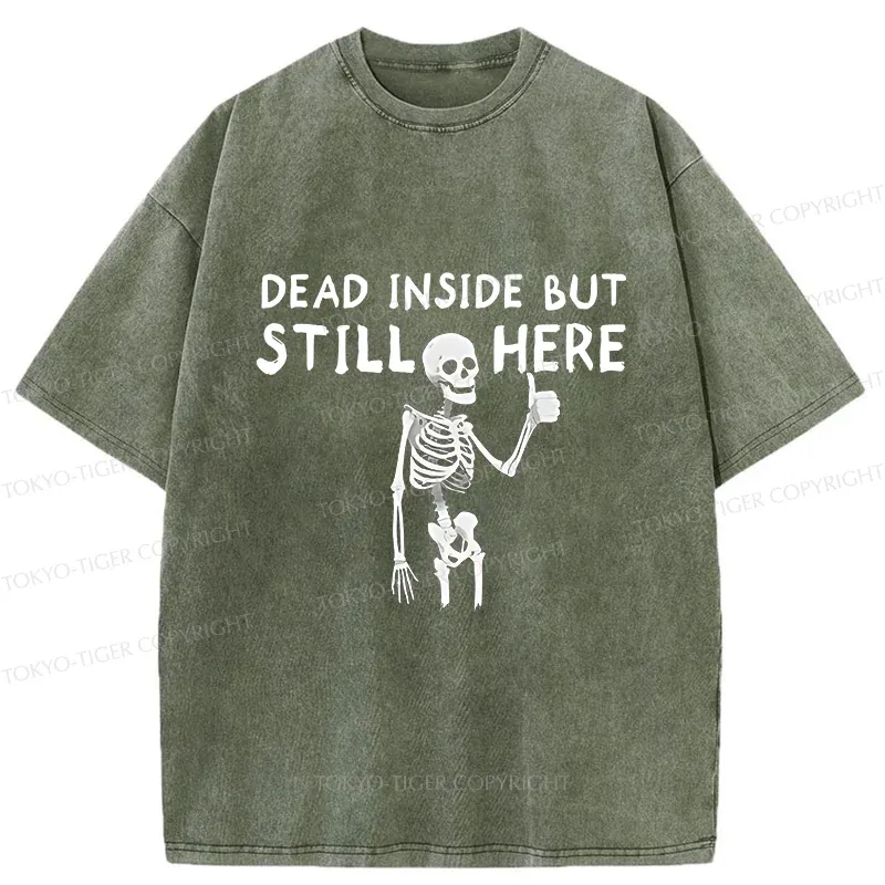 Tokyo-Tiger Dead Inside Washed T-Shirt