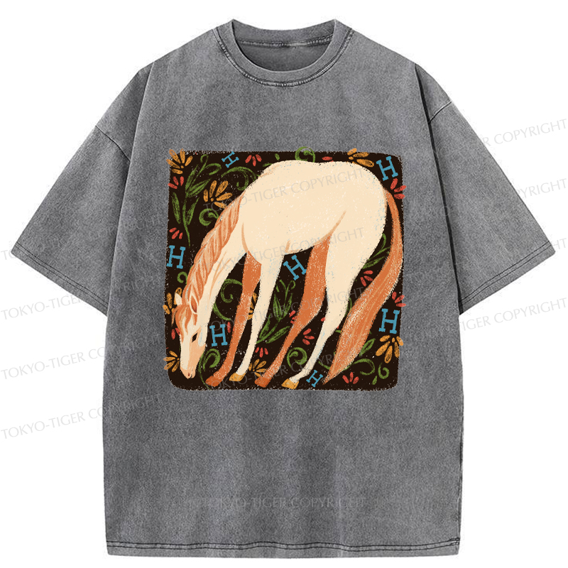 Tokyo-Tiger The Magical Horse Washed T-Shirt