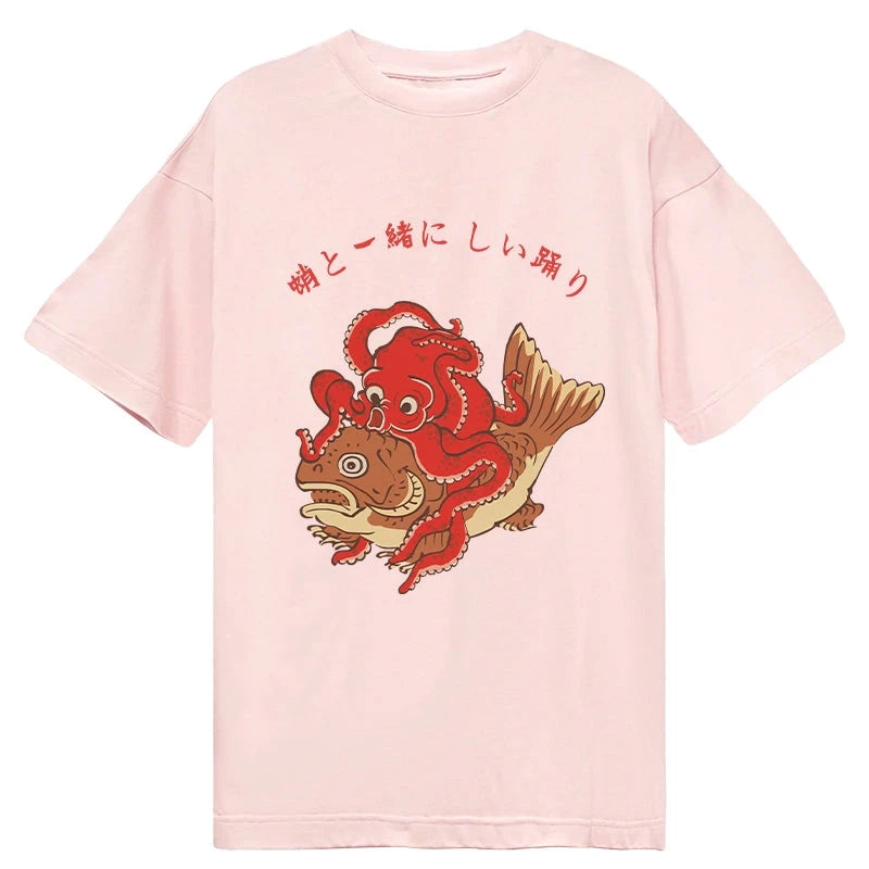 Tokyo-Tiger Octopus And Koi Dance Together Classic T-Shirt