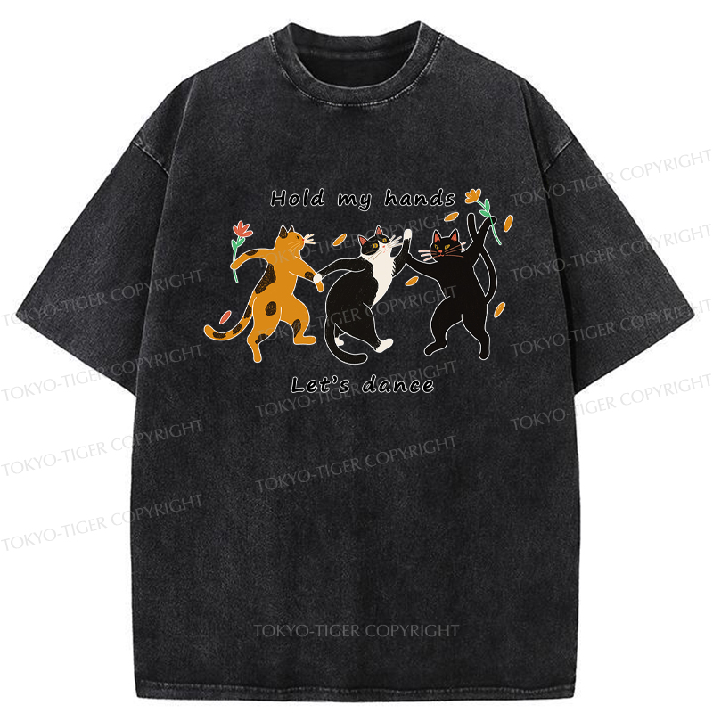 Tokyo-Tiger The Dancing Cats Washed T-Shirt