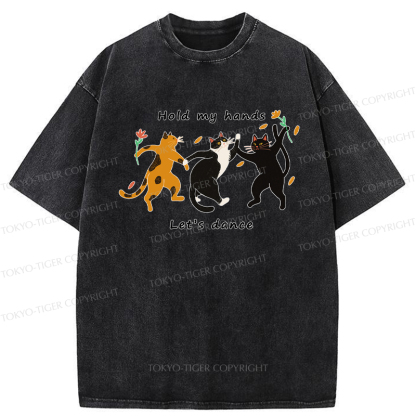Tokyo-Tiger The Dancing Cats Washed T-Shirt
