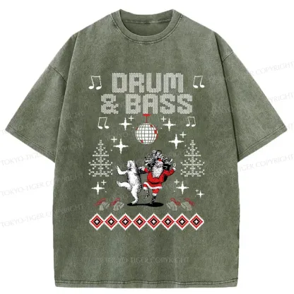 Tokyo-Tiger Christmas DNB Washed T-Shirt