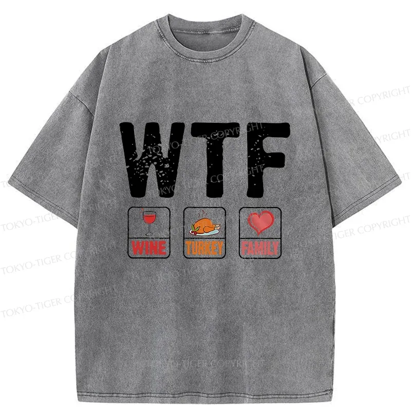Tokyo-Tiger Thanksgiving Funny Washed T-Shirt