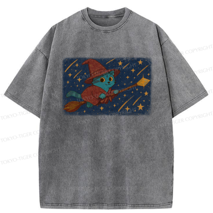 Tokyo-Tiger The Magical Cat Washed T-Shirt