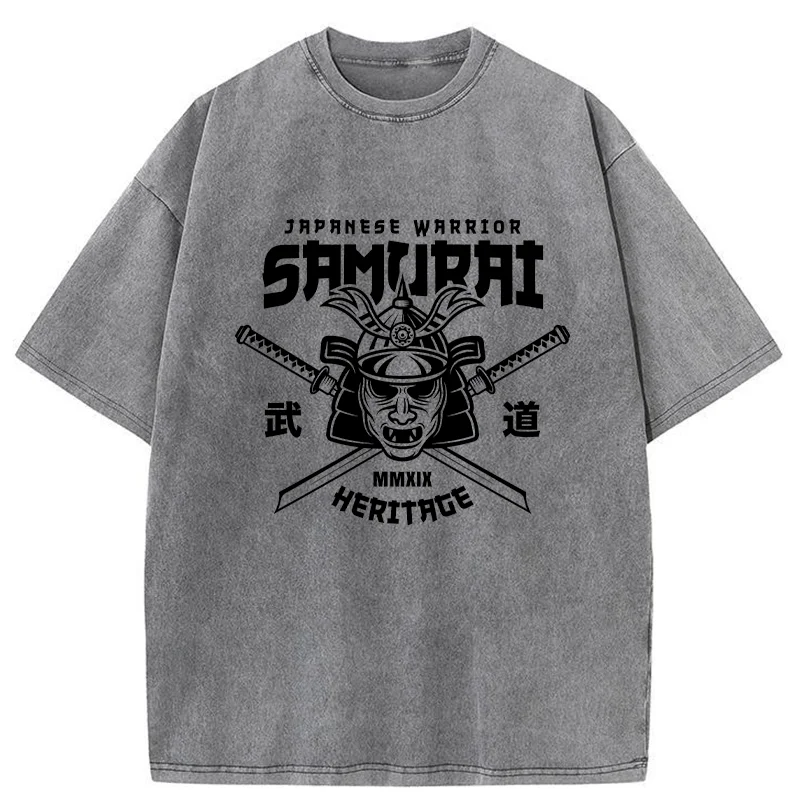Tokyo-Tiger Bushido Japan Washed T-Shirt