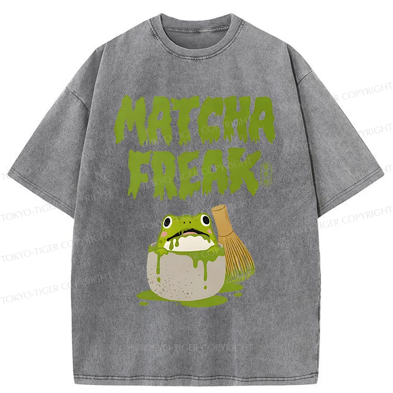 Tokyo-Tiger Matcha Frog Washed T-Shirt
