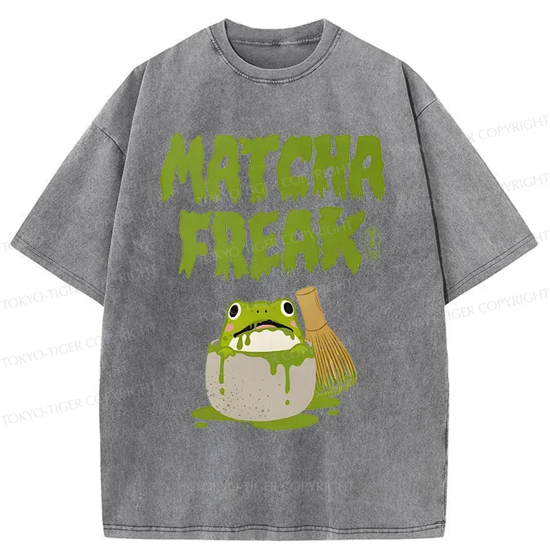 Tokyo-Tiger Matcha Frog Washed T-Shirt