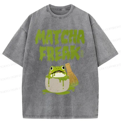 Tokyo-Tiger Matcha Frog Washed T-Shirt