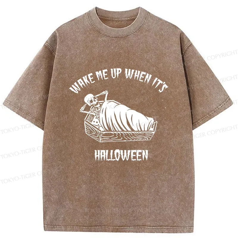 Tokyo-Tiger Wake Me Up Washed T-Shirt Sale