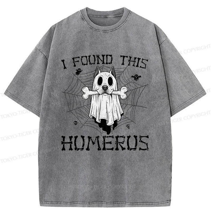 Tokyo-Tiger Halloween Ghost Dog Washed T-Shirt