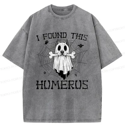 Tokyo-Tiger Halloween Ghost Dog Washed T-Shirt