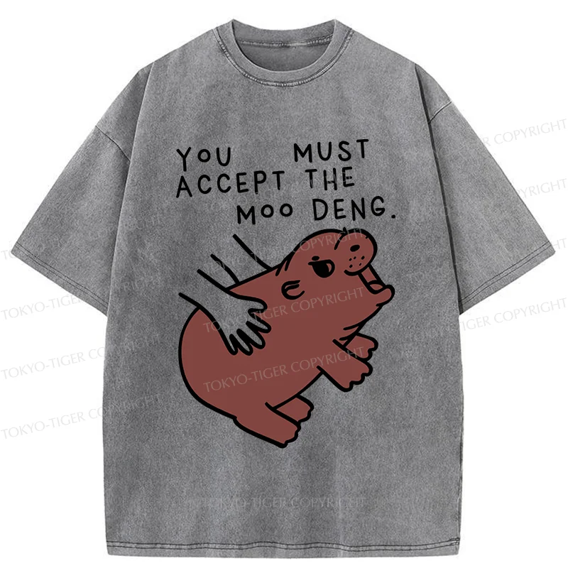 Tokyo-Tiger Give You Moo Deng Washed T-Shirt