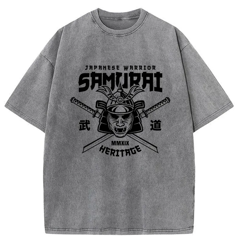 Tokyo-Tiger Bushido Japan Washed T-Shirt