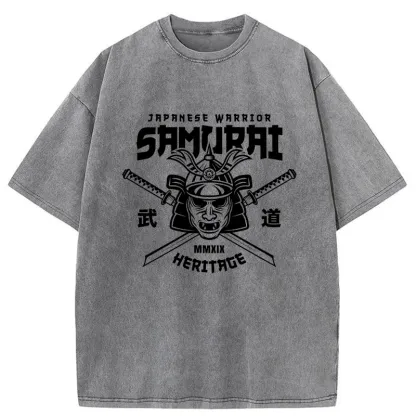 Tokyo-Tiger Bushido Japan Washed T-Shirt