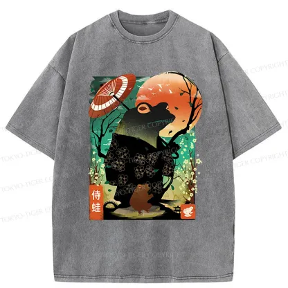 Tokyo-Tiger Japanese Frog Demon Washed T-Shirt