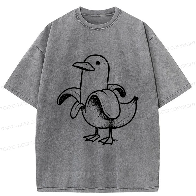 Tokyo-Tiger Banana Duck Washed T-Shirt