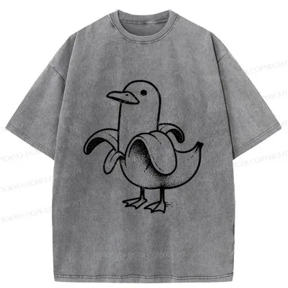 Tokyo-Tiger Banana Duck Washed T-Shirt