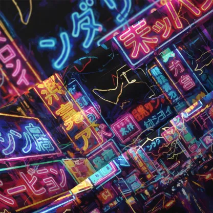 Tokyo-Tiger Tokyo Street Scene Button-up Shirt