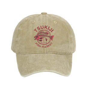 Image of Tokyo-Tiger Tokyo Tsukiji Fish Market Vintage Japan Washed Cap