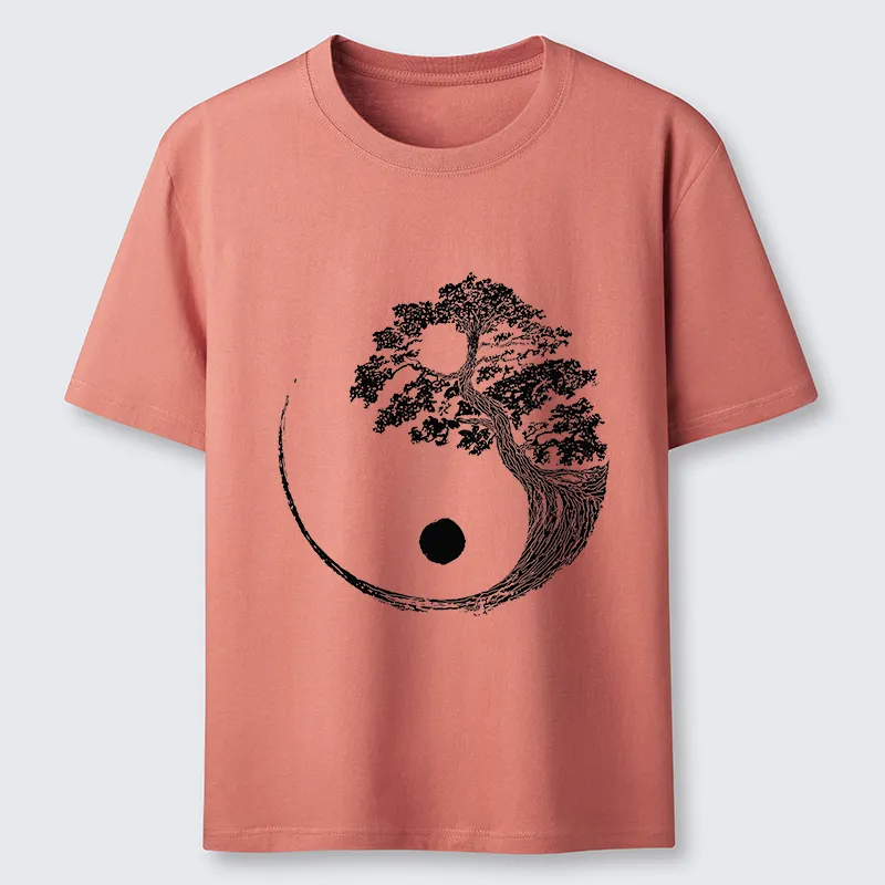 Tokyo-Tiger Yin-Yang Tai Chi Tree Classic T-Shirt