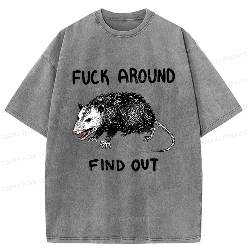 Tokyo-Tiger Vicious Possum Washed T-Shirt