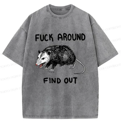 Tokyo-Tiger Vicious Possum Washed T-Shirt