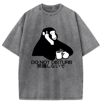 Tokyo-Tiger Do Not Disturb Washed T-Shirt