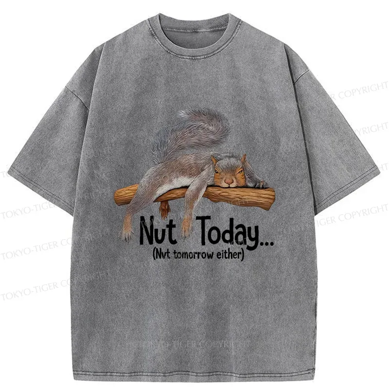 Tokyo-Tiger Lazy Squirrel Washed T-Shirt