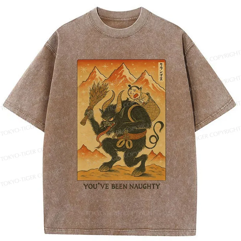 Tokyo-Tiger Krampus Japanese Washed T-Shirt