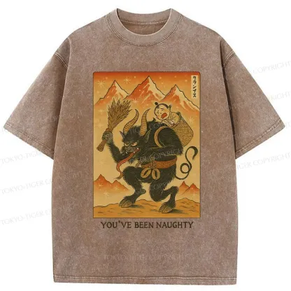 Tokyo-Tiger Krampus Japanese Washed T-Shirt