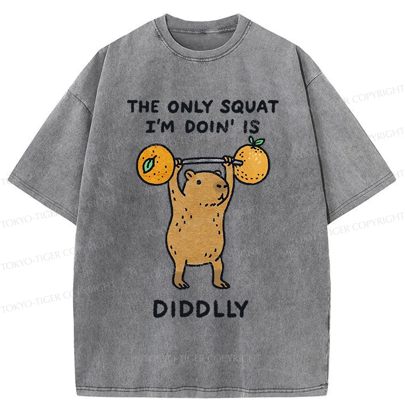 Tokyo-Tiger Diddly Capybara Washed T-Shirt