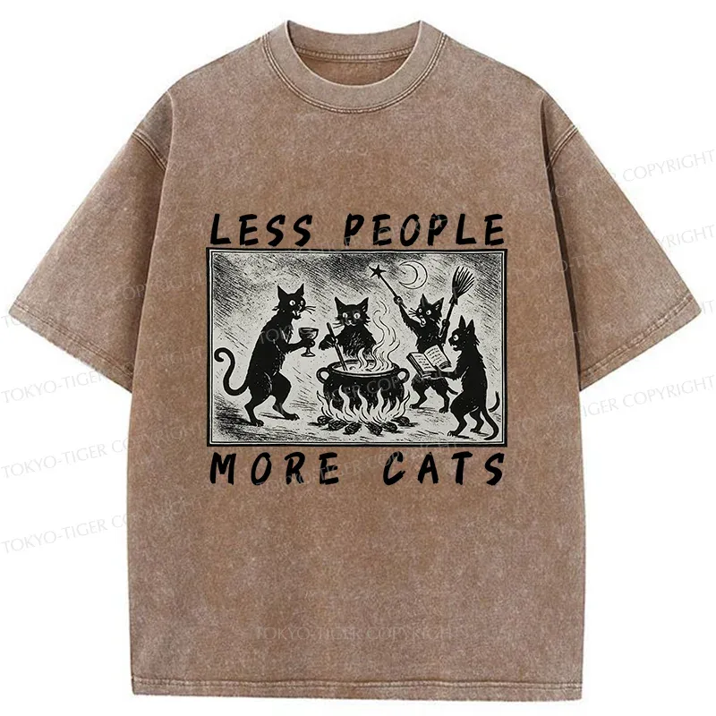 Tokyo-Tiger Cat Sacrifice Ceremony Washed T-Shirt