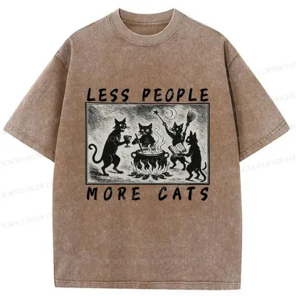 Tokyo-Tiger Cat Sacrifice Ceremony Washed T-Shirt
