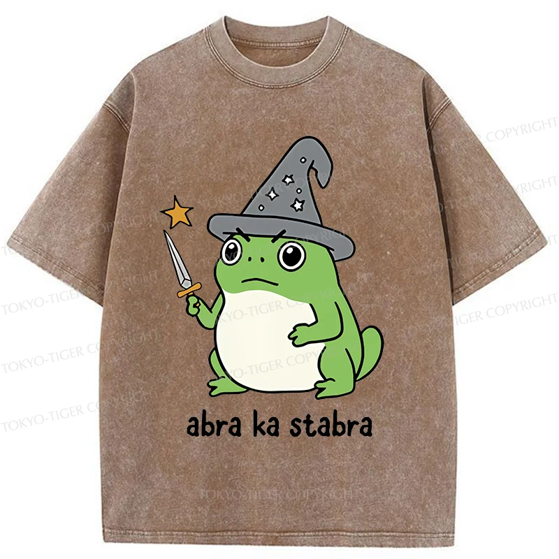 Tokyo-Tiger Frog Magician Washed T-Shirt