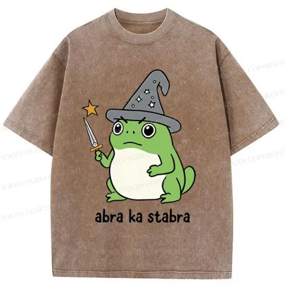 Tokyo-Tiger Frog Magician Washed T-Shirt