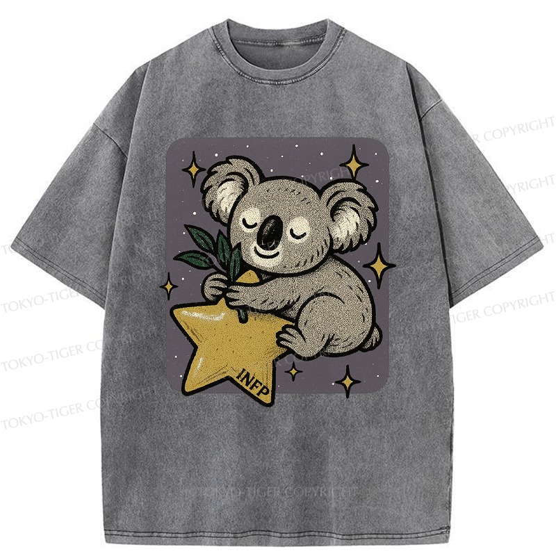 Tokyo-Tiger INFP Koala Washed T-Shirt