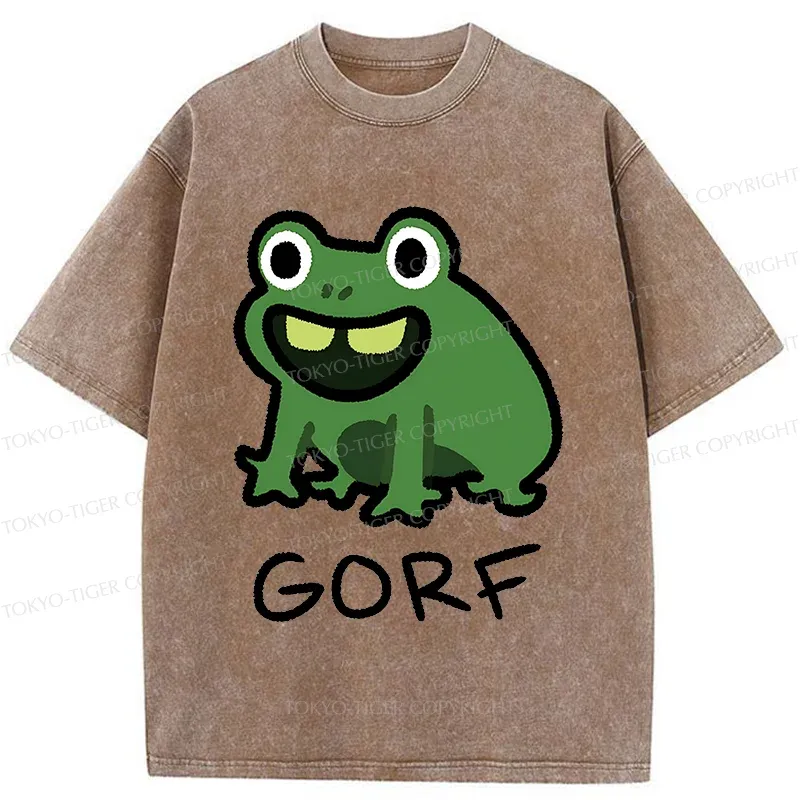 Tokyo-Tiger GORF Funny Washed T-Shirt