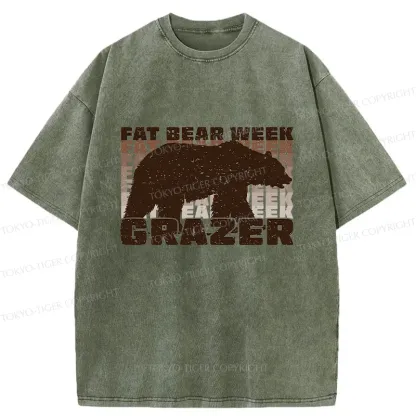 Tokyo-Tiger Grazer Animal Funny Washed T-Shirt